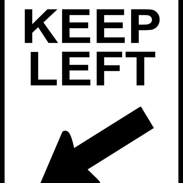 Leomarc sign keep left Thumbnail