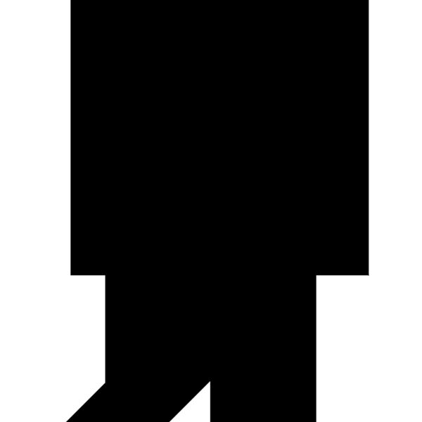 Tangram shape people 11 black Thumbnail