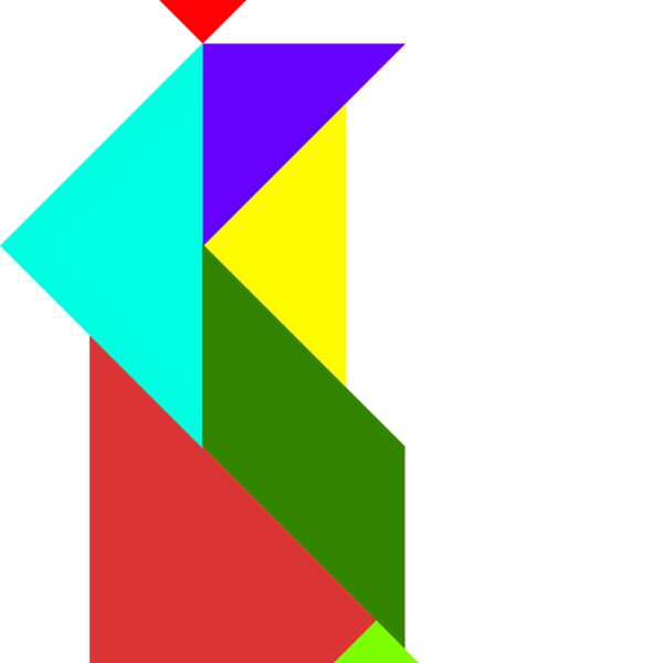 Tangram shape people 74 Thumbnail