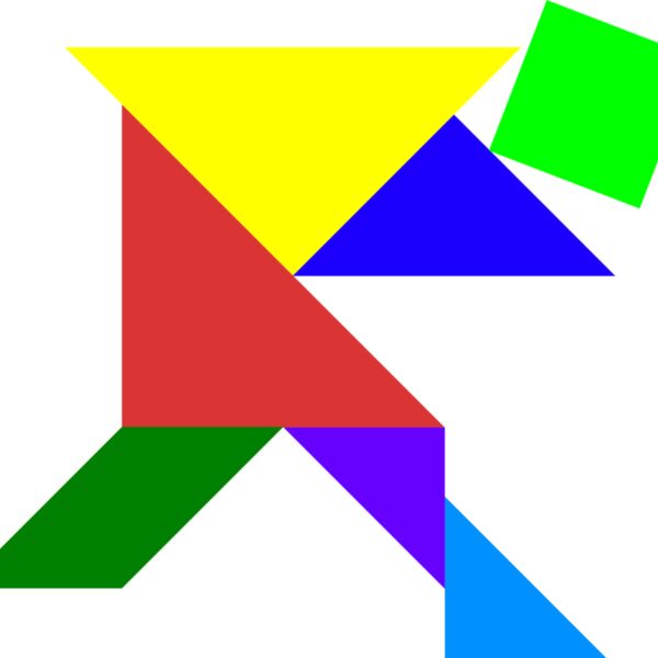 Tangram shape people 18 Thumbnail