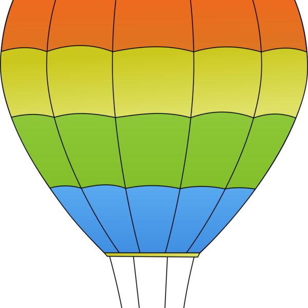 maidis Horizontal Striped Hot Air Balloons Thumbnail
