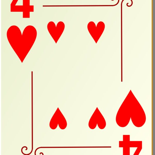 nicubunu Ornamental deck 4 of hearts Thumbnail
