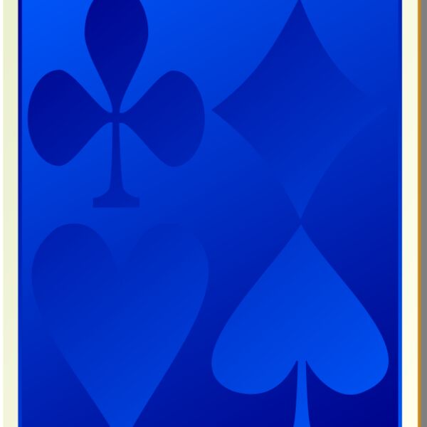 nicubunu Card backs suits blue Thumbnail