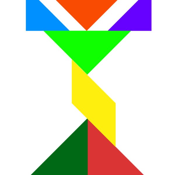 Tangram shape people 41 Thumbnail