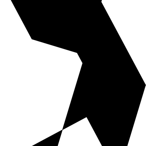Tangram shape people 10 black Thumbnail