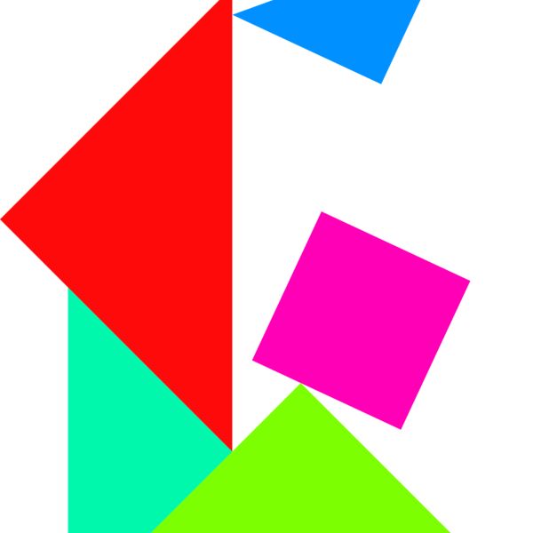 Tangram shape people 12 Thumbnail