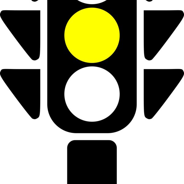 traffic semaphore silhouette yellow Thumbnail