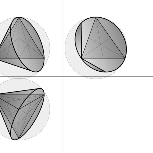 Kegel 4 umhuellt Tetraeder Parallelprojektion Thumbnail