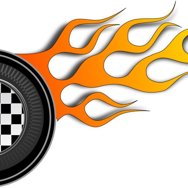 racing wheels illustration Thumbnail