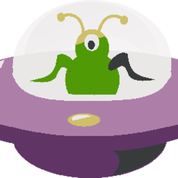 rg1024 UFO in cartoon style Thumbnail