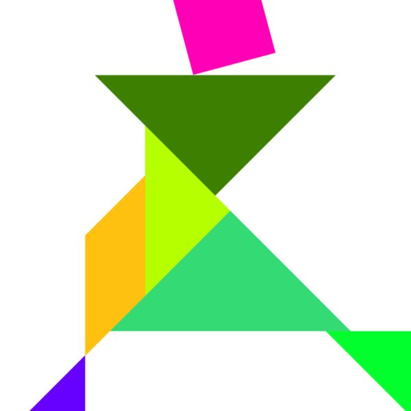 Tangram shape people 56 Thumbnail