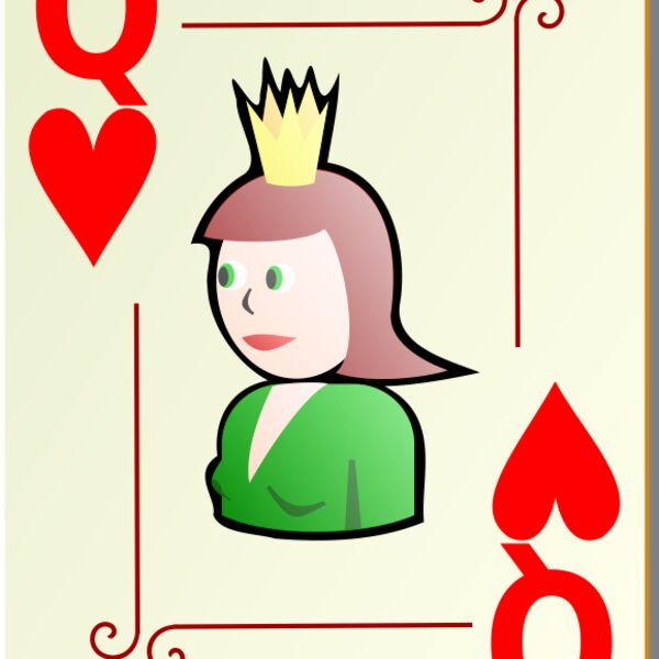 nicubunu Ornamental deck Queen of hearts Thumbnail
