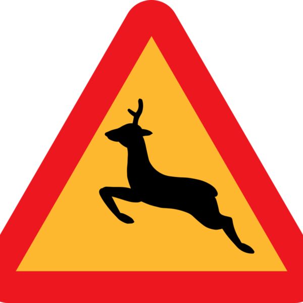 ryanlerch Warning Deer Roadsign Thumbnail
