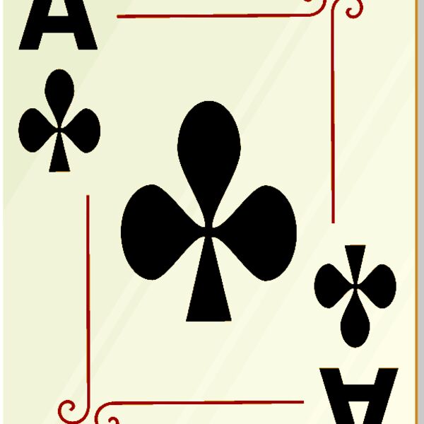 nicubunu Ornamental deck Ace of clubs Thumbnail