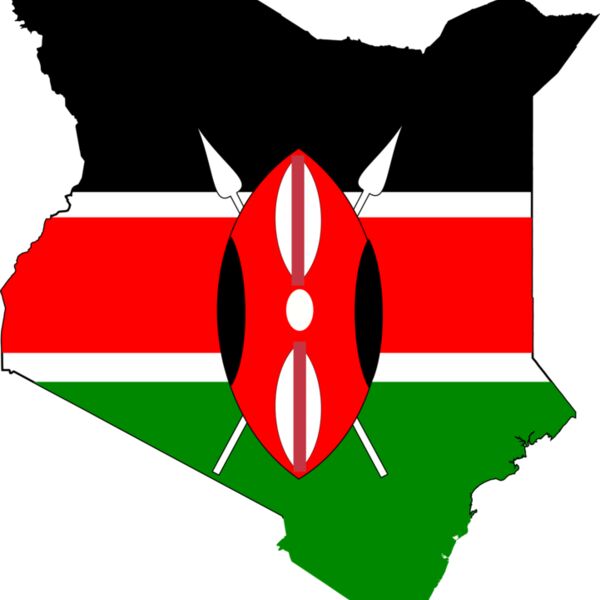 Kenya flag map Thumbnail