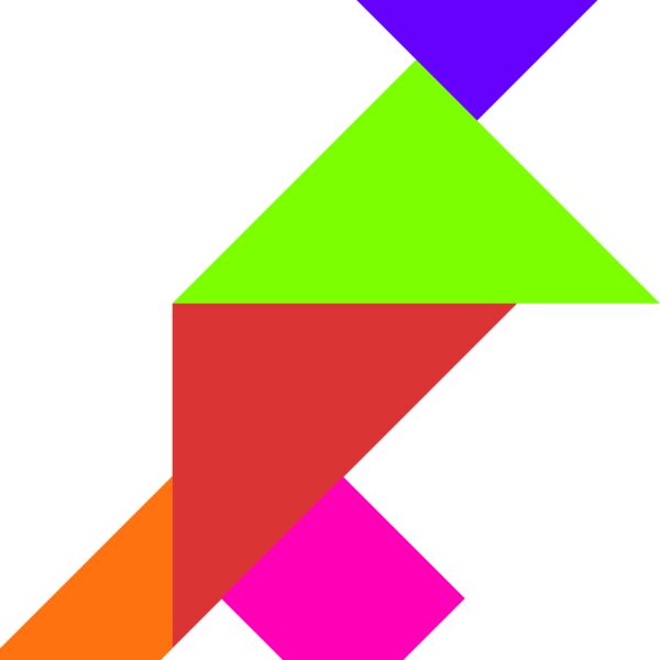 Tangram shape people 52 Thumbnail