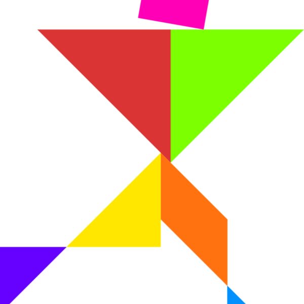Tangram shape people 13 Thumbnail
