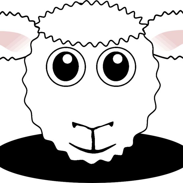 Sheep 01 Face Cartoon Thumbnail