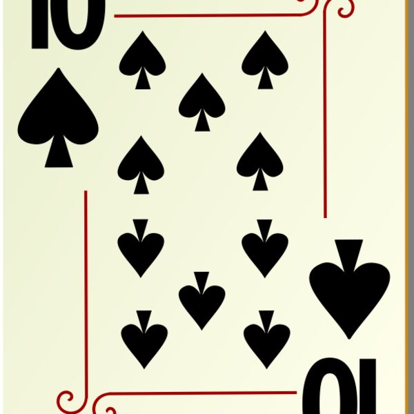nicubunu Ornamental deck 10 of spades Thumbnail