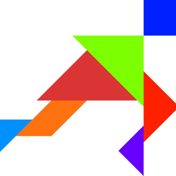 Tangram shape people 06 Thumbnail