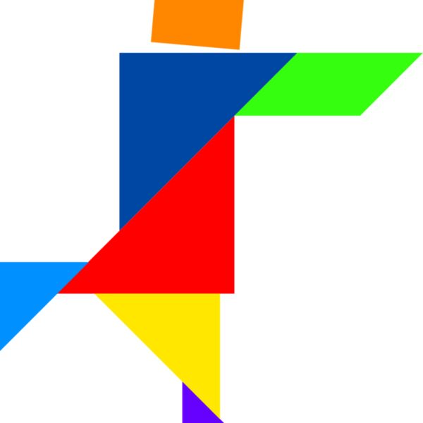 Tangram shape people 47 Thumbnail