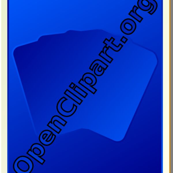 nicubunu Card backs silhouette blue Thumbnail