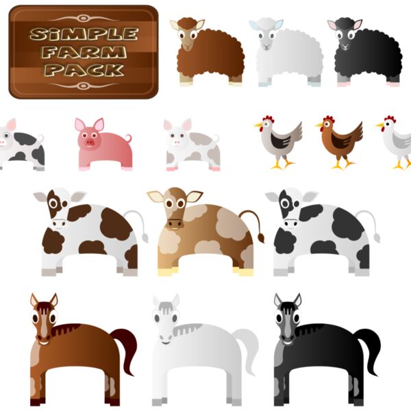 Simple Farm Animals Thumbnail