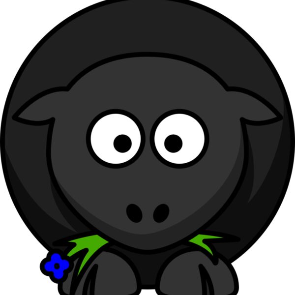 lemmling Cartoon sheep BLACK REMIX Thumbnail