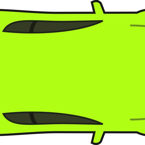 SimpleBrightGreenCarTopView Thumbnail