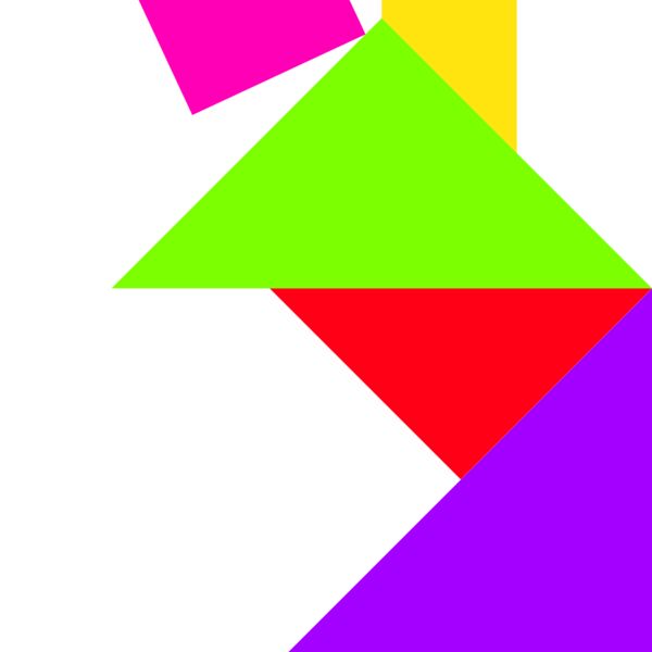 Tangram shape people 14 Thumbnail