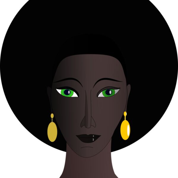 Machovka black woman with green eyes Thumbnail
