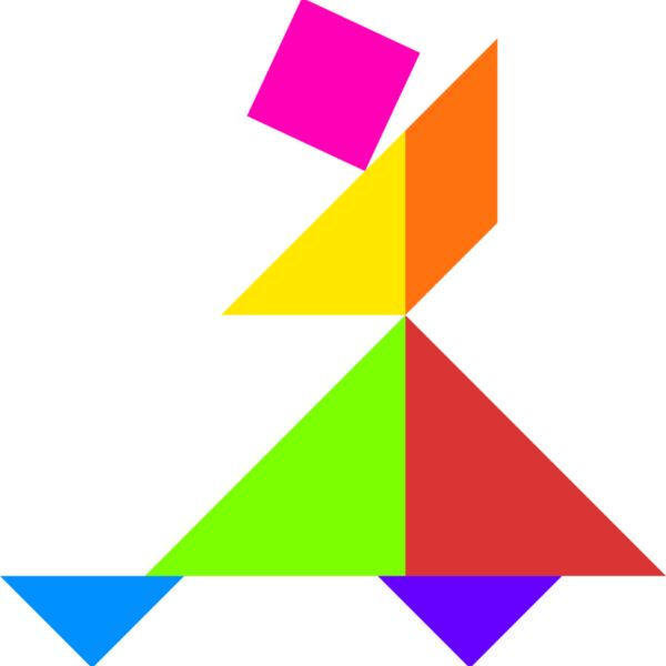 Tangram shape people 21 Thumbnail