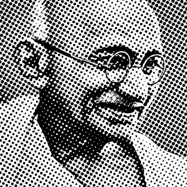 mahatma gandhi rastered simplified Thumbnail