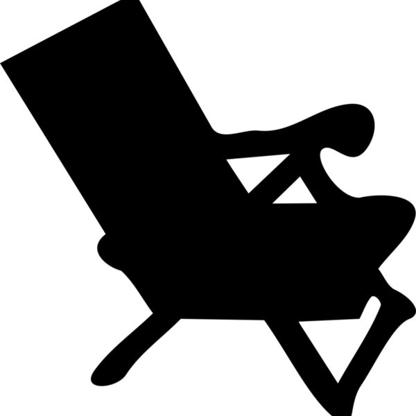 beach chair silhouette Thumbnail