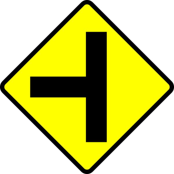 Leomarc caution T junction Thumbnail