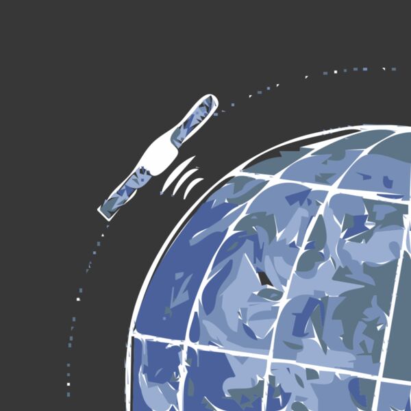 Satellite Orbiting Earth Thumbnail