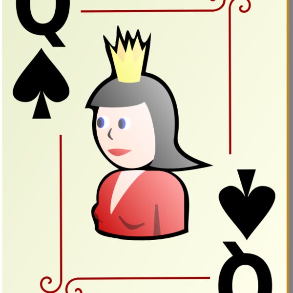 nicubunu Ornamental deck Queen of spades Thumbnail