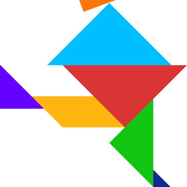 Tangram shape people 50 Thumbnail