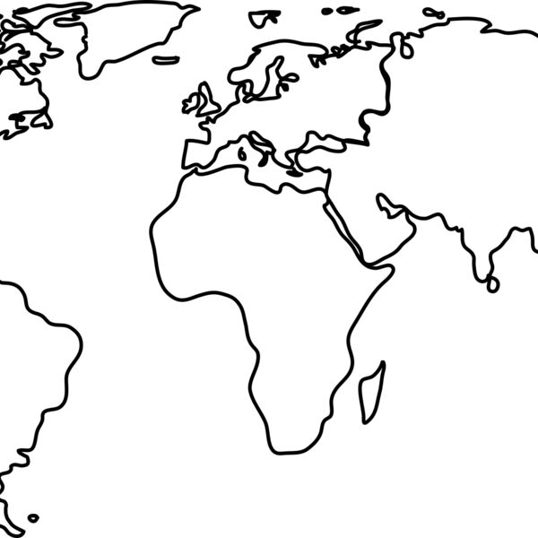 world map continents country flat Thumbnail