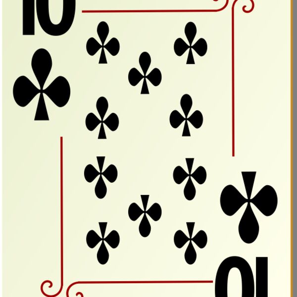 nicubunu Ornamental deck 10 of clubs Thumbnail