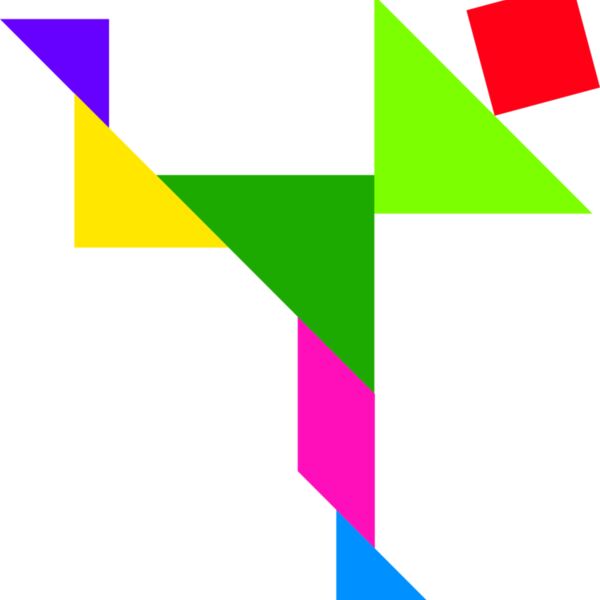 Tangram shape people 35 Thumbnail
