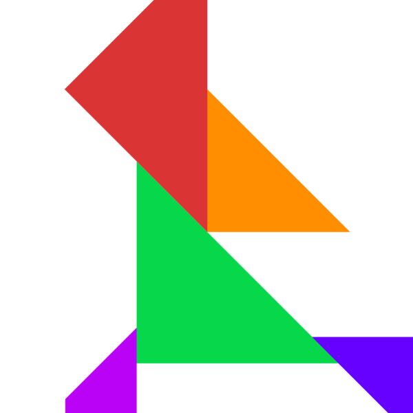 Tangram shape people 72 Thumbnail