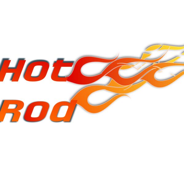 hot rod text illustration Thumbnail