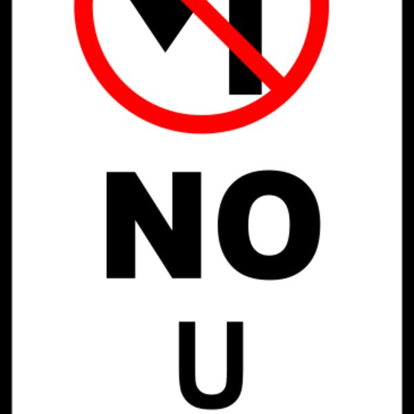 Leomarc sign no U turn Thumbnail