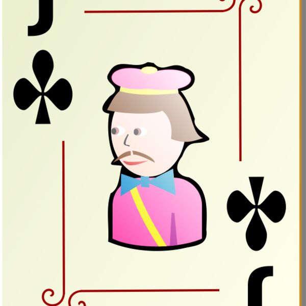 nicubunu Ornamental deck Jack of clubs Thumbnail