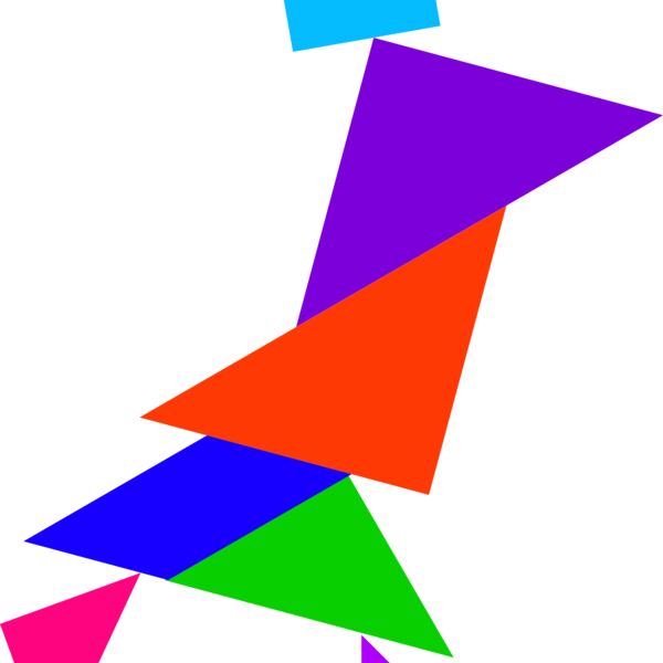 Tangram shape people 25 Thumbnail