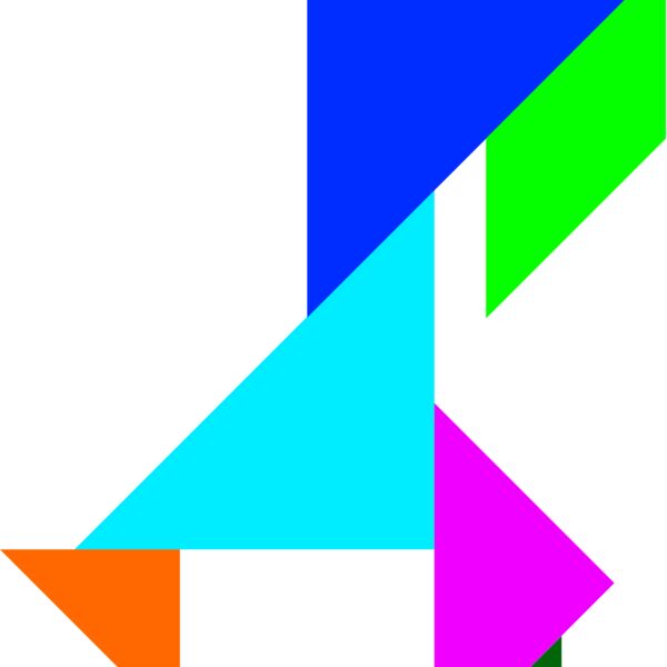 Tangram shape people 23 Thumbnail