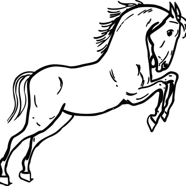 warszawianka Jumping horse outline Thumbnail